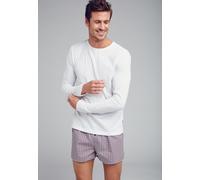 Langarmshirt JOCKEY "AMERICAN T-SHIRT LONGSLEEVE", Herren, Gr. XL, weiß, Jersey, Obermaterial: 100% Baumwolle, unifarben, casual, bequem hüftbedeckend, Rundhals, Langarm, Shirts, Lockere Passform (898