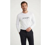JOOP! Herren Langarmshirt mit Logoprint - Comfort, Mix and Match, Rundhals, Cotton Stretch Weiß M