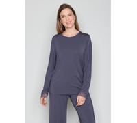 Langarmshirt JOOP "Grace", Damen, Gr. 36, grau (hellgrau), Jersey, Obermaterial: 95% Modal, 5% Elasthan, Shirts Langarmshirt (56923141-36) hellgrau