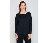 Langarmshirt JOOP "Luxe", Damen, Gr. 40, schwarz, Obermaterial: 95% Modal, 5% Elasthan, Shirts Langarmshirt (40367211-40)