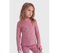 Langarmshirt KIDS ONLY "KMGTRINNY AOP LS O-NCK TOP JRS NOOS", Mädchen, Gr. 122, rosa (foxglove aop:aw disty flower), Jersey, Obermaterial: 95% Baumwolle, 5% Elasthan, bedruckt, figurbetont normal, Run
