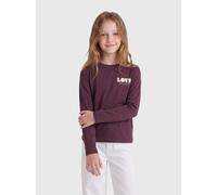 Langarmshirt KIDS ONLY "KOGMILO L/S PRINT TOP BF JRS", Mädchen, Gr. 122/128, lila (fudge print:love), Jersey, Obermaterial: 100% Baumwolle, bedruckt, normal normal, Rundhals, Shirts Langarmshirt, Baum