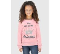Langarmshirt KIDSWORLD "YOU CAN CALL ME PRINCESS", Mädchen, Gr. 116/122, rosa, Interlock, Obermaterial: 100% Baumwolle, bedruckt, Basic hüftlang, Rundhals, Bündchen, Shirts Langarmshirt, Langarm, Basi