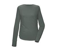 Langarmshirt KILLTEC "KOS 173 WMN LS SHRT", Damen, Gr. 46, mittelgrau, Obermaterial: 88% Polyester, 12% Elasthan, Shirts Langarmshirt, Atmungsaktiv, schnelltrocknend, dehnbar, Daumenlöcher, Raffung (2