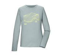 Langarmshirt KILLTEC "KOS 179 WMN LS SHRT", Damen, Gr. 38, graugrün, Obermaterial: 90% Polyester, 10% Elasthan, Shirts Langarmshirt, Weiches, strapazierfähiges, atmungsaktives Langarmshirt (17740056-3