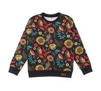 Langarmshirt Kinder Bio-Baumwolle Anthrazit Blumen Walkiddy - GOTS zertifiziert 50-56