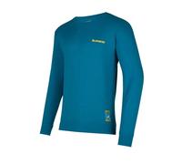 Langarmshirt La Sportiva Climbing on the Moon (Turchese/Giallo) Männer XL
