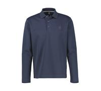 Langarmshirt LERROS, Damen, Gr. XXL, classic navy, Single Jersey, Obermaterial: 85% Baumwolle, 13% Polyester, 2% Elasthan, unifarben, normal hüftbedeckend, Rundhals, Shirts Langarmshirt, mit Polo-Krag