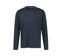 LERROS Leichtes Baumwoll-Longsleeve-Shirt mit bequemem Rundkragen - Classic Navy XXXL