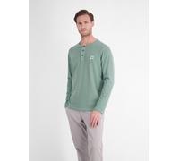 LERROS Herren Langarm-Serafino - Misty Blue L