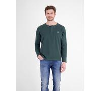 LERROS Herren Langarm-Serafino - Cedar Green XL