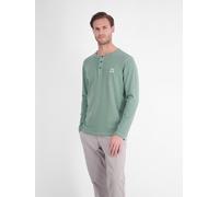 LERROS Herren Langarm-Serafino - Misty Blue XXL