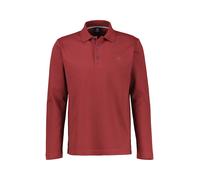 Langarmshirt LERROS "Langarm-Poloshirt, sportiv und modisch", Herren, Gr. S, maple rot, 85% Baumwolle, 13% Polyester, 2% Elasthan, Shirts Langarmshirt (29026011-S)