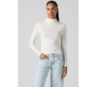 Langarmshirt LEVI'S, Damen, Gr. L (40), egret, Jersey, Obermaterial: 92% Viskose, 8% Elasthan, figurbetont hüftlang, Shirts Langarmshirt (64228038-L)