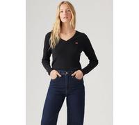 Levi's® Longsleeve mit V-Ausschnitt in Black, Größe M