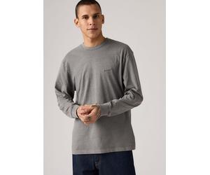 Langarmshirt LEVI'S, Herren, Gr. S, garment dye smoked p, Jersey, Obermaterial: 100% Baumwolle, normal normal, Rundhals, Shirts Langarmshirt, GARMENT- Färbung (22437160-S) garment dye smoked p