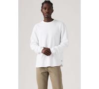 Langarmshirt LEVI'S, Herren, Gr. S, weiß, Jersey, Obermaterial: 100% Baumwolle, bequem hüftlang, Rundhals, Shirts Langarmshirt, Waffelstrukturmuster (40292640-S) weiß