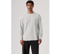 Langarmshirt LEVI'S, Herren, Gr. XL, light gray htr bros bc03, Jersey, Obermaterial: 100% Baumwolle, bequem hüftlang, Rundhals, Shirts Langarmshirt, Waffelstrukturmuster (50021119-XL) light gray htr b