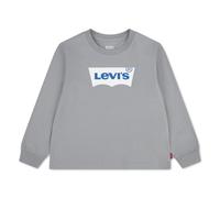 Langarmshirt LEVI'S KIDS "L/S BATWING TEE", Jungen, Gr. 6 (116), grau (ghost gray), Jersey, Obermaterial: 100% Baumwolle, Basic schmal hüftlang, Rundhals, Bündchen, Shirts Langarmshirt, mit Logo Print