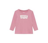 Langarmshirt LEVI'S KIDS, Mädchen, Gr. 6M68, rosa (lilas levis), Obermaterial: 100% Baumwolle, Basic schmal, Rundhals, Shirts Langarmshirt, for BABYS (69331137-6M) lilas levis