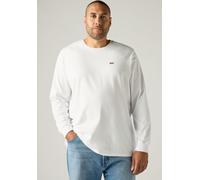 Langarmshirt LEVI'S PLUS "LSE_BIG LS ORIGINAL HM TEE", Herren, Gr. 4XL (72/74), weiß, Jersey, Obermaterial: 100% Baumwolle, bequem hüftlang, Rundhals, Shirts Langarmshirt (22612042-4XL) weiß