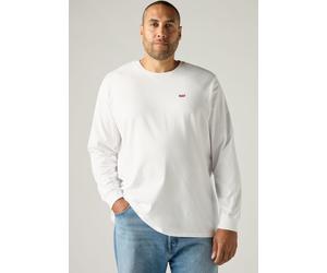 Langarmshirt LEVI'S PLUS "LSE_BIG LS ORIGINAL HM TEE", Herren, Gr. 4XL (72/74), weiß, Jersey, Obermaterial: 100% Baumwolle, bequem hüftlang, Rundhals, Shirts Langarmshirt (22612042-4XL) weiß
