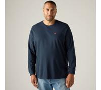 Langarmshirt LEVI'S PLUS "LSE_BIG LS ORIGINAL HM TEE", Herren, Gr. XXL (64/66), blau (navy blazer), Jersey, Obermaterial: 100% Baumwolle, bequem hüftlang, Rundhals, Shirts Langarmshirt (29247823-XXL)