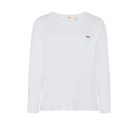 Langarmshirt LEVI'S PLUS "PL HAYES LS", Damen, Gr. XXL (50/52), lsepl haye, Feinripp, Obermaterial: 88% Baumwolle, 12% Polyester, figurbetont hüftbedeckend, Rundhals, Shirts Langarmshirt, in figurbeto