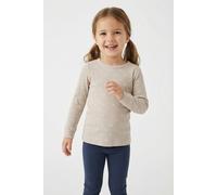 Langarmshirt LIL' ATELIER "NMFGAGO LS SLIM TOP LIL NOOS", Mädchen, Gr. 104, gray morn aop:heart, Jersey, Obermaterial: 57% Baumwolle, 38% Lyocell, 5% Elasthan, bedruckt, slim fit normal, Rundhals, Shi