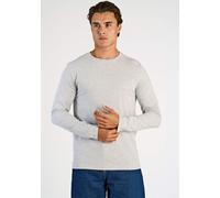 Langarmshirt LINDBERGH "T-Shirt (Langarm) Relaxed Fit", Herren, Gr. XXL, grau (grau mel), Obermaterial: 95% Baumwolle, 5% Elasthan, unifarben, lässig geschnitten, Rundhals, Shirts Langarmshirt (698024