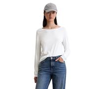 Langarmshirt MARC O'POLO "aus Organic Cotton", Damen, Gr. XXS, weiß, Obermaterial: 100% Baumwolle, unifarben, Basic, skinny fit, Rundhals, Rippbündchen, Shirts Langarmshirt (88279947-XXS) weiß