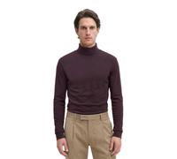 Langarmshirt MARC O'POLO "aus reiner Bio-Baumwolle", Herren, Gr. S, braun (deep mullberry), Obermaterial: 100% Baumwolle, unifarben, Basic, regular fit, Rippbündchen, Shirts Langarmshirt (29391128-S)