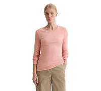 Langarmshirt MARC O'POLO "aus Slub Jersey", Damen, Gr. S, natural rose, Obermaterial: 100% Baumwolle, unifarben, Basic, regular fit, Rundhals, normaler Saum, Shirts Langarmshirt (97320358-S) natural r