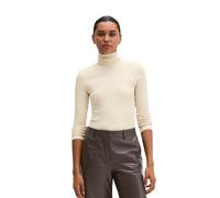 Langarmshirt MARC O'POLO "aus soft geripptem Jersey", Damen, Gr. S, chalky sand, Obermaterial: 46% Modal, 46% Baumwolle, 8% Elasthan, unifarben, Basic, slim fit, normaler Saum, Shirts Langarmshirt (26
