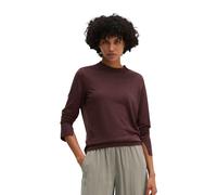 Langarmshirt MARC O'POLO "aus TENCEL™ Lyocell-Baumwolle-Mix", Damen, Gr. L, schwarz cherry, Obermaterial: 67% Lyocell, 33% Baumwolle, unifarben, Basic, loose fit, Rundhals, normaler Saum, Shirts Langa