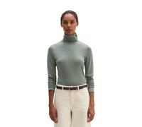 Langarmshirt MARC O'POLO "aus TENCEL™ Lyocell", Damen, Gr. M, grün (foggy blau), Obermaterial: 100% Lyocell, unifarben, Basic, regular fit, Babylock, Shirts Langarmshirt (41000146-M) foggy blau