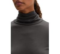 Langarmshirt MARC O'POLO "aus TENCEL™ Lyocell", Damen, Gr. XS, grau (broken graphite), Obermaterial: 100% Lyocell, unifarben, Basic, regular fit, Babylock, Shirts Langarmshirt (46606714-XS) broken gra