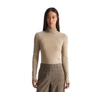 Langarmshirt MARC O'POLO "aus TENCEL™ Modal-Stretch", Damen, Gr. XS, beige (earthy taupe), Obermaterial: 95% Modal, 5% Elasthan, unifarben, Basic, slim fit, normaler Saum, Shirts Langarmshirt (8867390