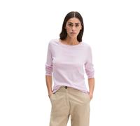Langarmshirt MARC O'POLO "aus weichem Baumwoll-Single-Jersey", Damen, Gr. S, dried rose, Obermaterial: 100% Baumwolle, unifarben, Basic, regular fit, U-Boot-Ausschnitt, Rippbündchen, Shirts Langarmshi
