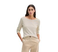 Langarmshirt MARC O'POLO "aus weichem Baumwoll-Single-Jersey", Damen, Gr. XL, grau silk, Obermaterial: 100% Baumwolle, unifarben, Basic, regular fit, U-Boot-Ausschnitt, Rippbündchen, Shirts Langarmshi