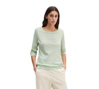Langarmshirt MARC O'POLO "aus weichem Baumwoll-Single-Jersey", Damen, Gr. XXS, calm sage, Obermaterial: 100% Baumwolle, unifarben, Basic, regular fit, U-Boot-Ausschnitt, Rippbündchen, Shirts Langarmsh