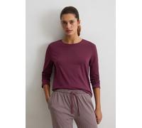 Marc O'Polo Regular Fit Langarmshirt aus reiner Baumwolle in Bordeaux, Größe XS