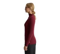 Langarmshirt MARC O'POLO DENIM "aus Baumwoll-Stretch-Jersey", Damen, Gr. XS, rot (deep burgundy), Obermaterial: 95% Baumwolle, 5% Elasthan, gestreift, Basic, slim fit, Babylock, Shirts Langarmshirt (7