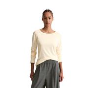 Langarmshirt MARC O'POLO DENIM "aus besonders weichem Slub-Jersey", Damen, Gr. XS, weiß (weiß blush), Obermaterial: 100% Baumwolle, unifarben, Basic, slim fit, Rundhals, normaler Saum, Shirts Langarms