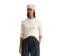 Langarmshirt MARC O'POLO DENIM "aus elastischem Bio-Baumwolle-Mix", Damen, Gr. XXL, desert melange, Obermaterial: 96% Baumwolle, 4% Elasthan, unifarben, Basic, slim fit, Rundhals, Shirts Langarmshirt 