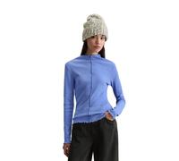 Langarmshirt MARC O'POLO DENIM "aus Organic Cotton-Stretch-Jersey", Damen, Gr. M, lake blau, Obermaterial: 97% Baumwolle, 3% Elasthan, unifarben, gerade, Babylock, Shirts (56330123-M) lake blau