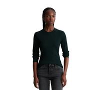 Marc O'Polo Denim Langarmshirt Rippware Slim Fit Rundhals 96% Baumwolle/4% Elasthan Damen Schwarz S