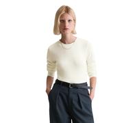 Langarmshirt MARC O'POLO DENIM "aus softem Bio-Baumwolle-Modal-Stretch-Jersey", Damen, Gr. XXL, silky weiß, Obermaterial: 50% Baumwolle, 47% Modal, 3% Elasthan, unifarben, Basic, slim fit, Rundhals, Z