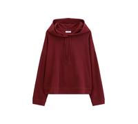 Langarmshirt MARC O'POLO DENIM "aus weichem Waffle-Jersey", Damen, Gr. S, rot (deep burgundy), Obermaterial: 100% Baumwolle, unifarben, Basic, relaxed fit, Shirts Langarmshirt (39499040-S) deep burgun