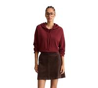 Langarmshirt MARC O'POLO DENIM "aus weichem Waffle-Jersey", Damen, Gr. XL, rot (deep burgundy), Obermaterial: 100% Baumwolle, unifarben, Basic, relaxed fit, Shirts Langarmshirt (39499040-XL) deep burg